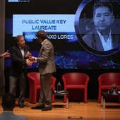 Pontevedra recibe a Chave do valor público e expón a súa transformación urbana en Lisboa Pontevedra recibe a Chave do valor público e expón a súa transformación urbana en Lisboa