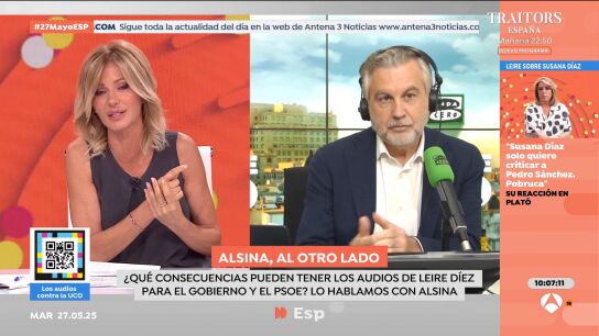 Alsina en 'Espejo p&uacute;blico' sobre la reuni&oacute;n de Leire D&iacute;ez: "La pregunta es en nombre de qui&eacute;n hablaban los asistentes"