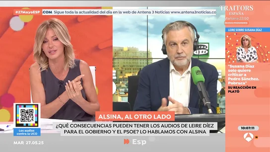 Alsina en 'Espejo público' sobre la reunión de Leire Díez: "La pregunta es en nombre de quién hablaban los asistentes" Alsina en 'Espejo público' sobre la reunión de Leire Díez: "La pregunta es en nombre de quién hablaban los asistentes"