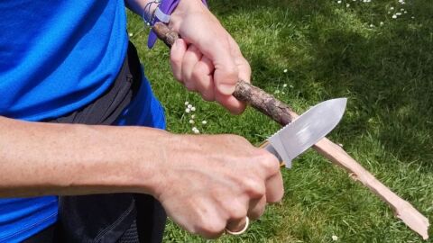 Una de las actividades de la Escuela de Superviviencia Una de las actividades de la Escuela de Superviviencia