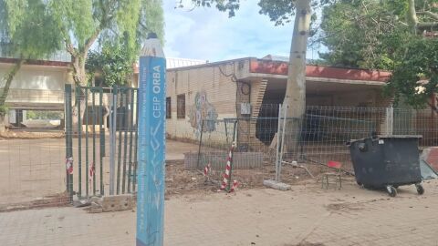 Estado del CEIP Orba de Alfafar tras el paso de la DANA de Val&egrave;ncia