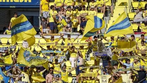 La afición del Villarreal, en el partido frente al Sevilla La afición del Villarreal, en el partido frente al Sevilla