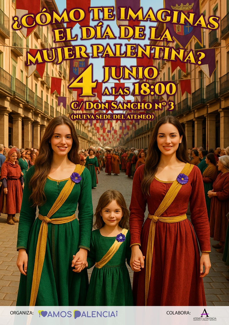 ¡Vamos Palencia! invita a la ciudadanía y agentes sociales a aportar ideas para el Día de la Mujer Palentina ¡Vamos Palencia! invita a la ciudadanía y agentes sociales a aportar ideas para el Día de la Mujer Palentina
