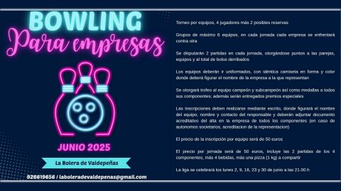 Liga de Bolos para Empresas