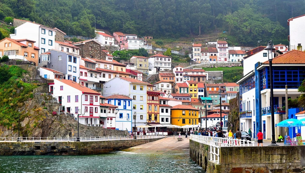 Imagem de Cudillero, Astúrias, Espanha Imagem de Cudillero, Astúrias, Espanha