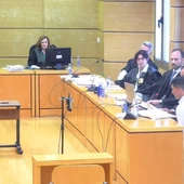 El acusado durante su declaración en el juicio El acusado durante su declaración en el juicio