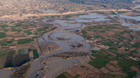 El Ebro a su paso por Alcalá de Ebro y Remolinos El Ebro a su paso por Alcalá de Ebro y Remolinos