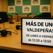 Más de Uno Valdepeñas y horario 12.20 a 13:50
