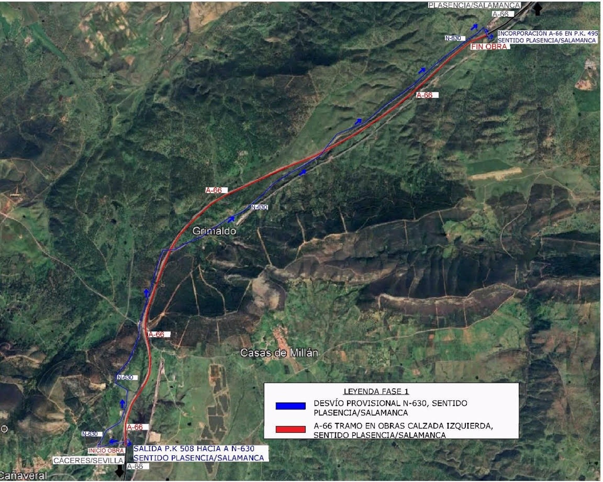 La rehabilitación estructural del firme en la A-66 en la provincia de Cáceres provoca cortes al tráfico La rehabilitación estructural del firme en la A-66 en la provincia de Cáceres provoca cortes al tráfico