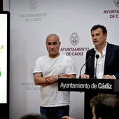 José Carlos Teruel y Bruno García, con Ana San Juan José Carlos Teruel y Bruno García, con Ana San Juan