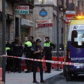Imagen de archivo de un operativo de la Ertzaintza en Bilbao. 