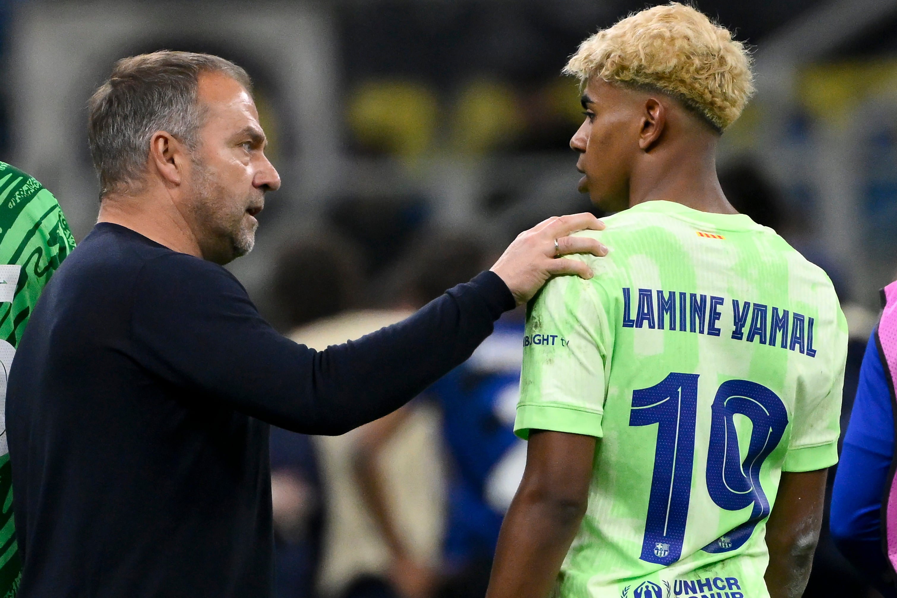 Flick: "Lamine es un genio, pero debemos ayudarle porque es joven" Flick: "Lamine es un genio, pero debemos ayudarle porque es joven"