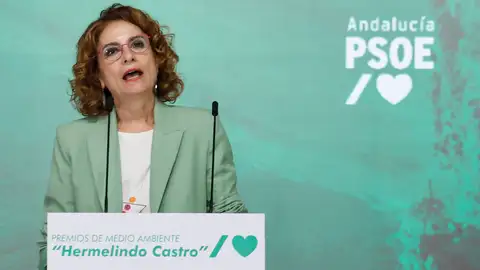 La vicepresidenta primera del Gobierno y secretaria general del PSOE andaluz, María Jesús Montero La vicepresidenta primera del Gobierno y secretaria general del PSOE andaluz, María Jesús Montero