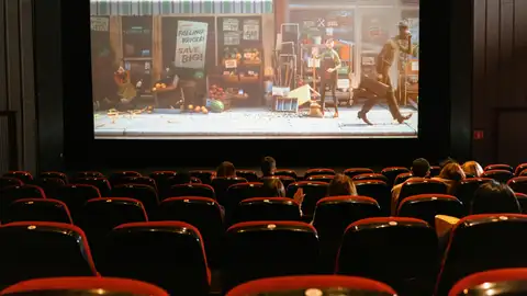 Recreación de una sala de cine Recreación de una sala de cine