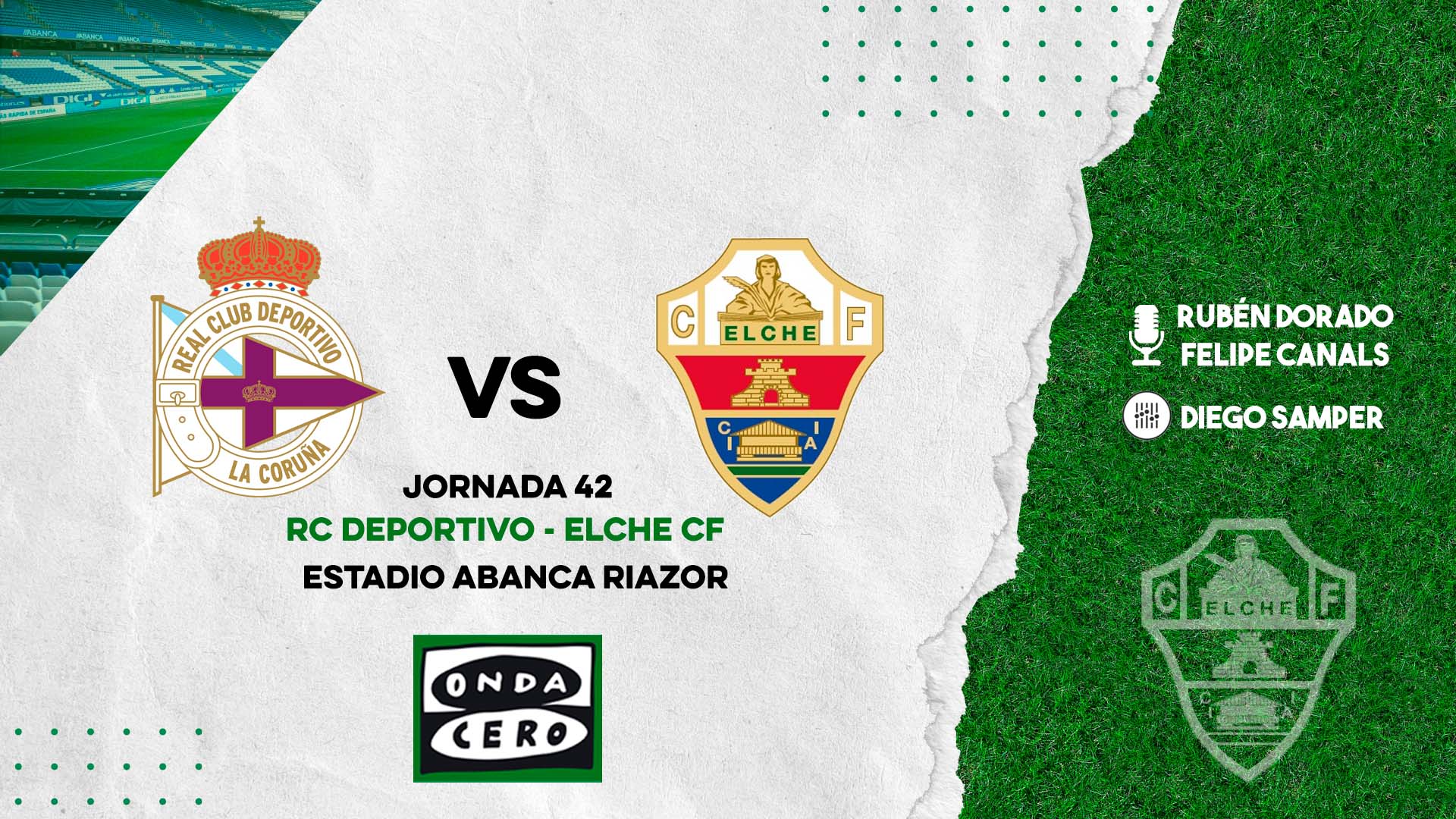 El Elche CF se cita con la épica del ascenso en A Coruña y Onda Cero Elche-comarcas del Vinalopó lo va a narrar en directo El Elche CF se cita con la épica del ascenso en A Coruña y Onda Cero Elche-comarcas del Vinalopó lo va a narrar en directo