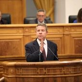 El presidente de la Junta de Castilla-La Mancha, Emiliano García-Page, durante un pleno en las Cortes regionales El presidente de la Junta de Castilla-La Mancha, Emiliano García-Page, durante un pleno en las Cortes regionales