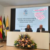 Rueda de prensa celebrada en la Universidad de Cádiz