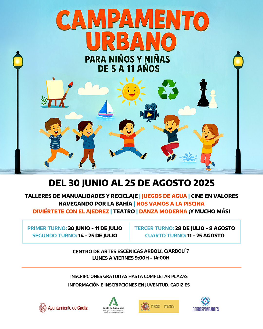 El Ayuntamiento de Cádiz abre el plazo de las inscripciones para el Campamento Urbano 2025 El Ayuntamiento de Cádiz abre el plazo de las inscripciones para el Campamento Urbano 2025
