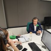 El alcalde de Burriana, Jorge Monferrer, durante la entrevista en Más de Uno Vila-real y Comarcas. 