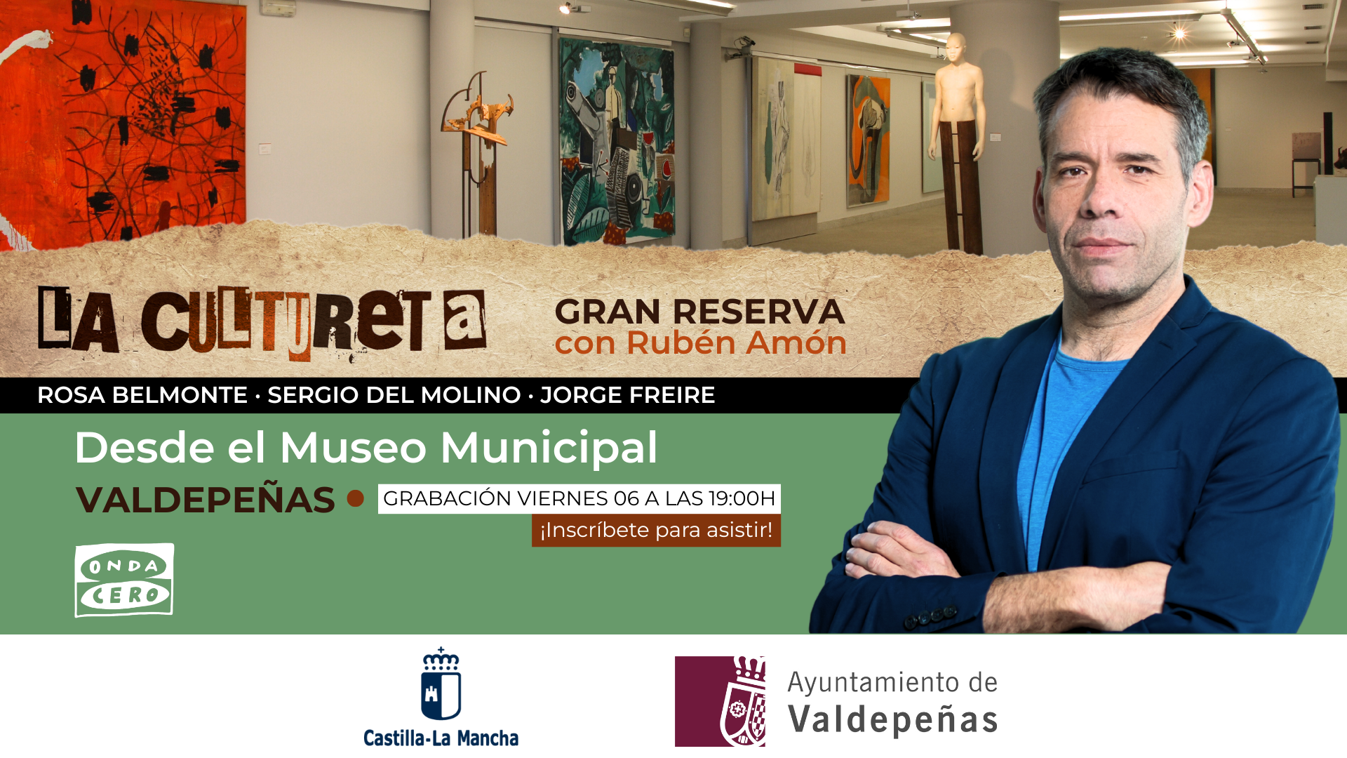 La Cultureta de Rubén Amón viaja a Valdepeñas para celebrar el Seis de Junio y el centenario de Francisco Nieva La Cultureta de Rubén Amón viaja a Valdepeñas para celebrar el Seis de Junio y el centenario de Francisco Nieva