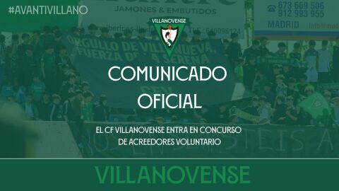 El CF Villanovense entra en concurso voluntario de acreedores