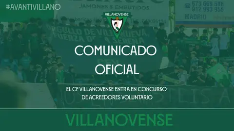 El CF Villanovense entra en concurso voluntario de acreedores El CF Villanovense entra en concurso voluntario de acreedores