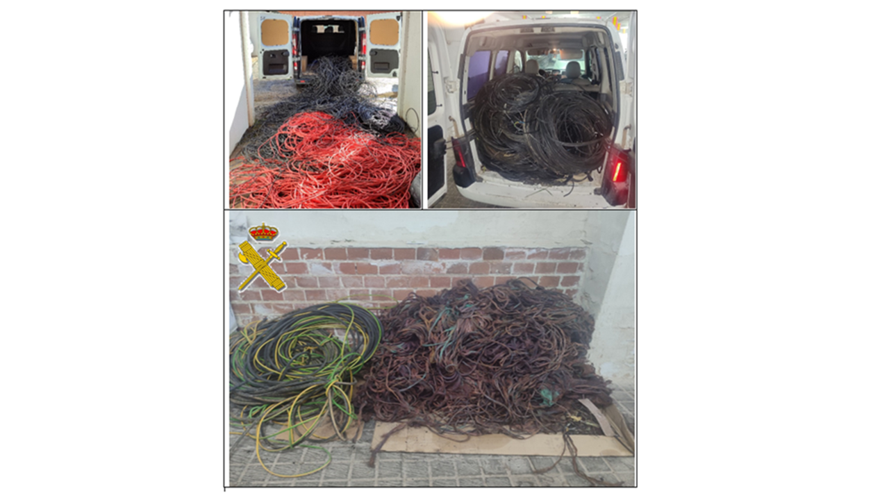 Detenidas seis personas por robo de cable en Manzanares, Valdepeñas, Daimiel y Zaragoza Detenidas seis personas por robo de cable en Manzanares, Valdepeñas, Daimiel y Zaragoza