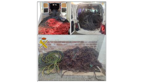 Cable incautado por la Guardia Civil