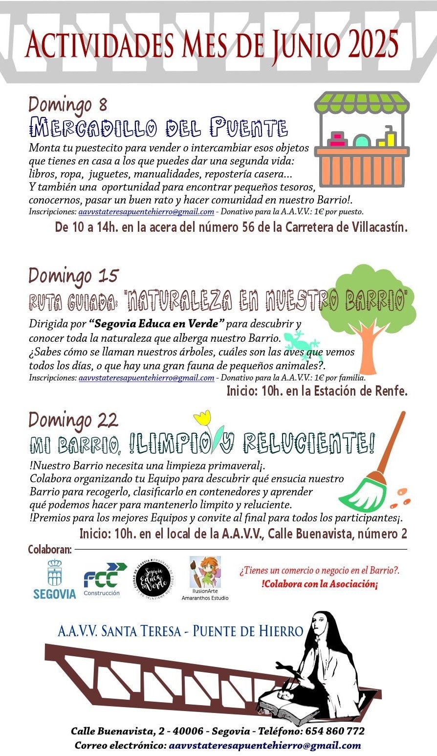 El Barrio de Puente de Hierro inicia con un mercadillo el primero de los tres domingos con actividad de junio El Barrio de Puente de Hierro inicia con un mercadillo el primero de los tres domingos con actividad de junio