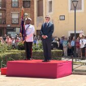 Jesús Martín, alcalde de Valdepeñas, preside el acto institucional del Seis de Junio