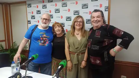 Miguel Muñoz de Morales con Consoli Romero, Pi Modroño y Paco Alberola Miguel Muñoz de Morales con Consoli Romero, Pi Modroño y Paco Alberola