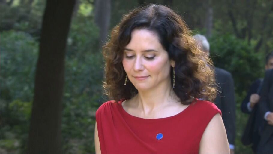 Isabel D&iacute;az Ayuso, presidenta de la Comunidad de Madrid, a su llegada a la conferencia de presidentes/ Se&ntilde;al institucional
