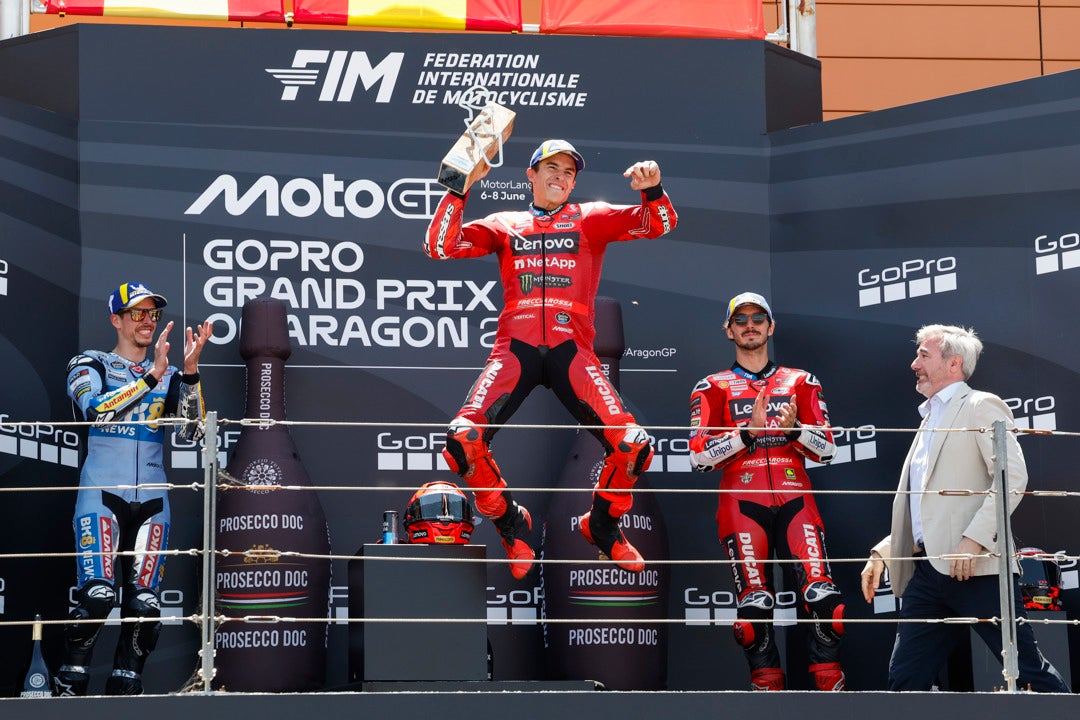 Marc Márquez se exhibe en Aragón y es más líder del Mundial Marc Márquez se exhibe en Aragón y es más líder del Mundial
