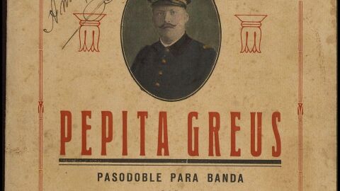 Partitura original del pasodoble Pepita Greus