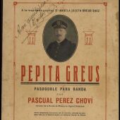 Partitura original del pasodoble Pepita Greus