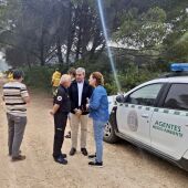 La alcaldesa de Puerto Real y el presidente del Consorcio de Bomberos de Cádiz