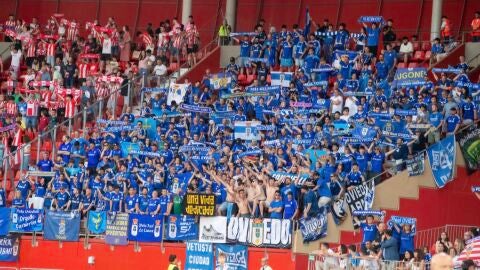 La afici&oacute;n del Oviedo en Almer&iacute;a