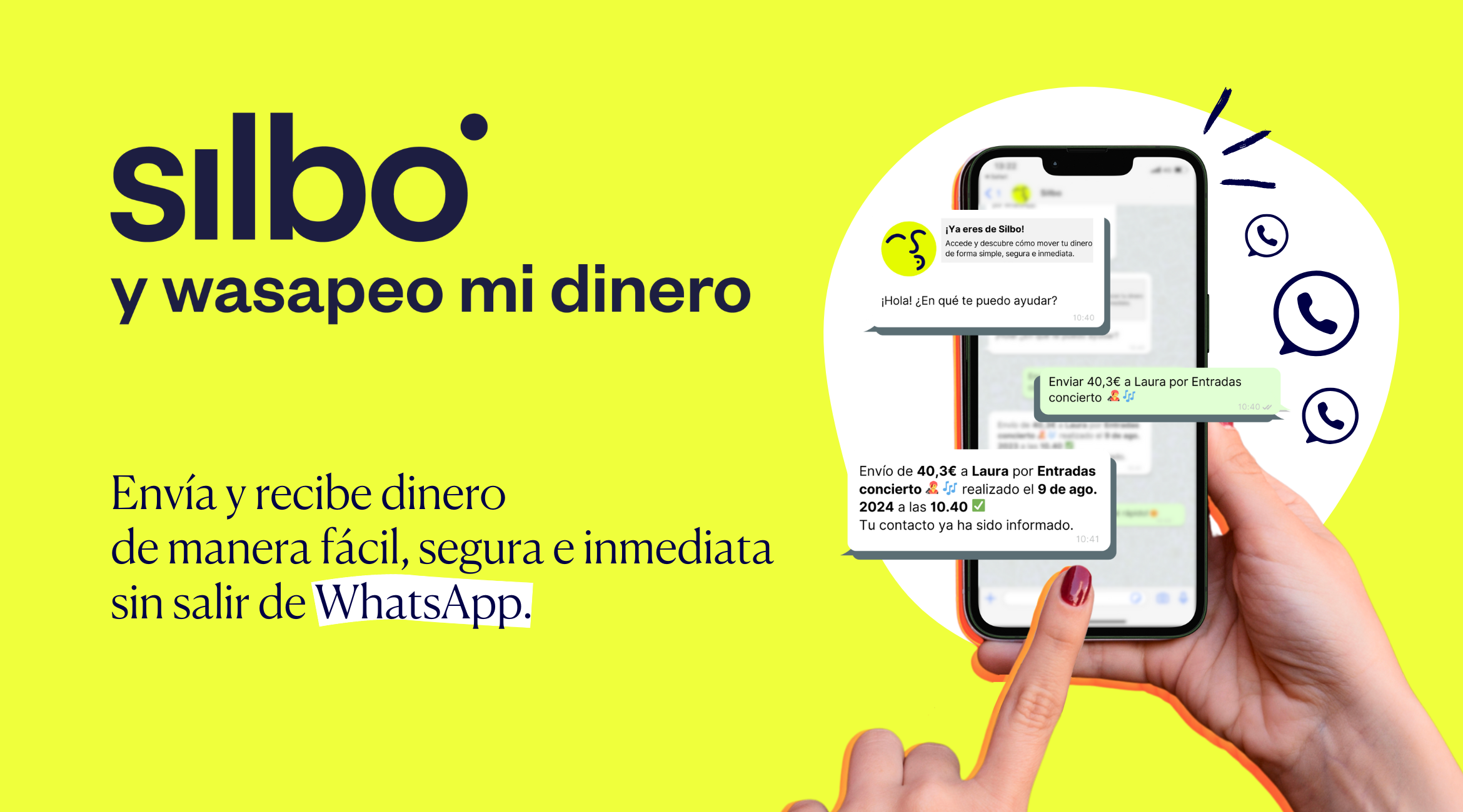 Los pagos por WhatsApp llegan a España con Silbo Los pagos por WhatsApp llegan a España con Silbo