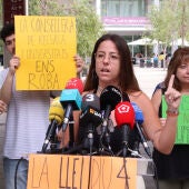 Roda de premsa de Doctorandes en Lluita al campus Catalunya de la URV