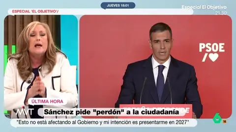 Elisa Beni, sobre que Sánchez se haya enterado hoy: "Entonces te vas por inútil" Elisa Beni, sobre que Sánchez se haya enterado hoy: "Entonces te vas por inútil"