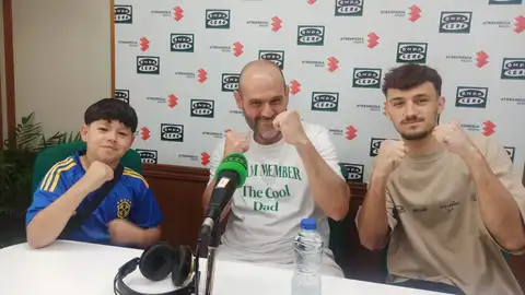 Oliver Sánchez, Pedro Rodríguez y Daniel Morcillo C.D. SPARTAN