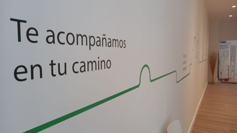 Interior de la sede de la AECC en Ibiza