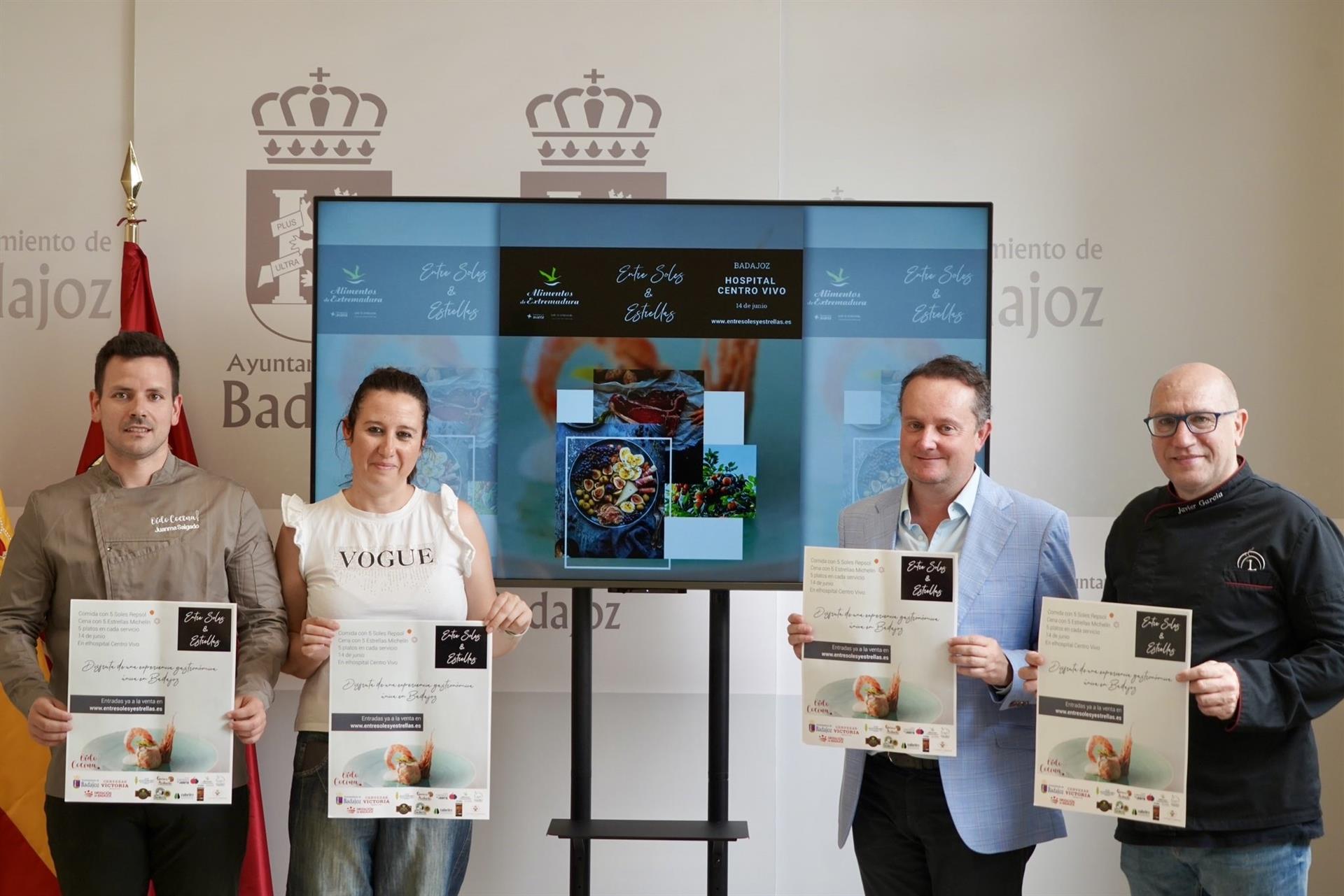 Badajoz será sede este sábado de 'Entre Soles y Estrellas', un encuentro gastronómico con chefs Repsol y Michelin Badajoz será sede este sábado de 'Entre Soles y Estrellas', un encuentro gastronómico con chefs Repsol y Michelin