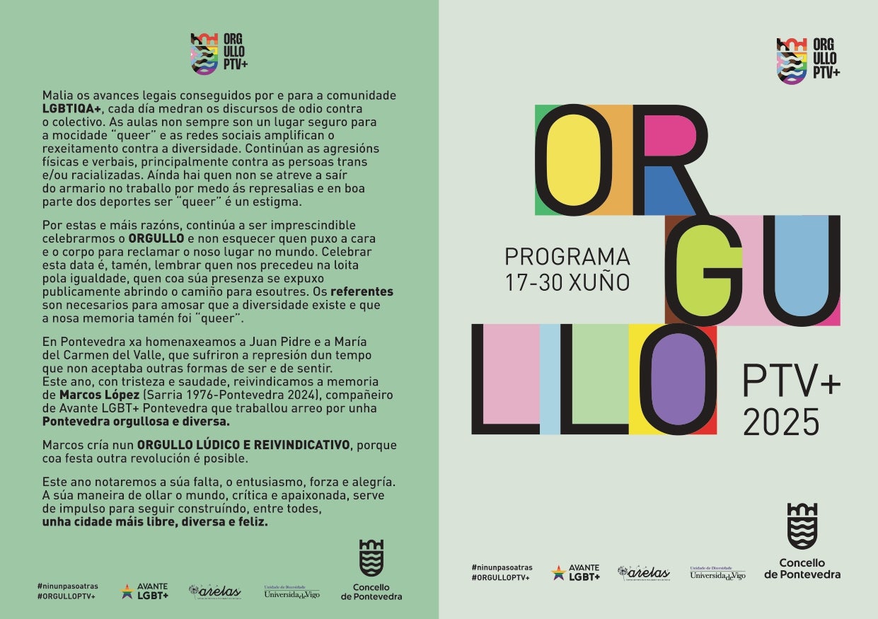 Dúas semanas de Orgullo PTV con actividades lúdicas e reivindicativas Dúas semanas de Orgullo PTV con actividades lúdicas e reivindicativas