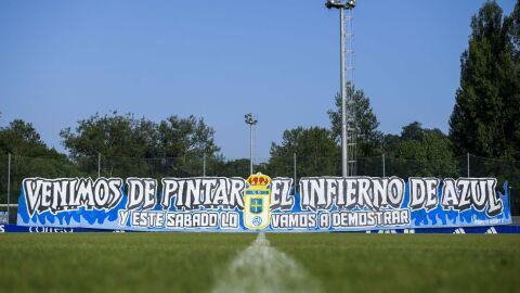 Pancarta en El Requex&oacute;n