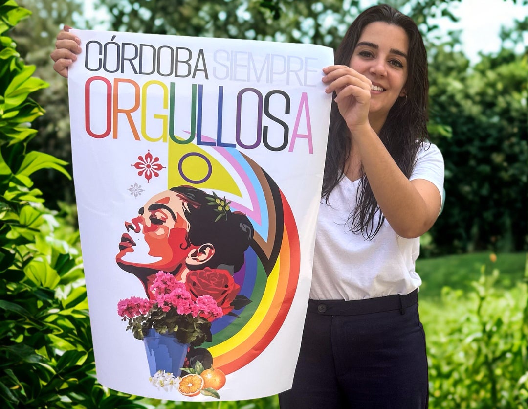 El orgulloso cartel de Alicia Checa El orgulloso cartel de Alicia Checa