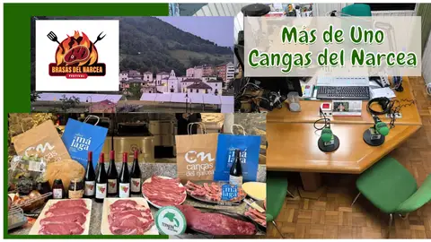 Mesa de productos que serán protagonistas en Brasas del Narcea Mesa de productos que serán protagonistas en Brasas del Narcea