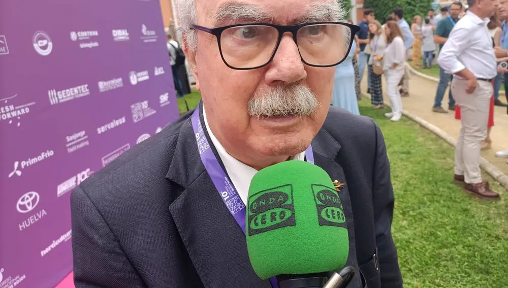 El presidente de la Asociación de Promotores de Regadíos de Huelva , Juan Antonio Millán. El presidente de la Asociación de Promotores de Regadíos de Huelva , Juan Antonio Millán.
