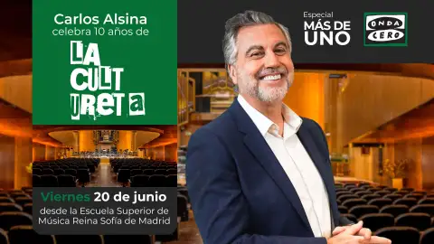 Carlos Alsina celebra 10 años de ‘La cultureta’ desde la Escuela Superior de Música de Madrid Carlos Alsina celebra 10 años de ‘La cultureta’ desde la Escuela Superior de Música de Madrid