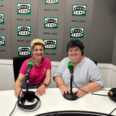 Isa Santander, gerente de Isa Arte Frutal, junto a Marta Llinares